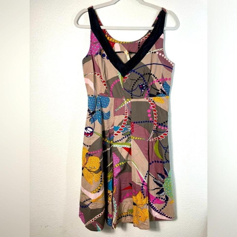 MAEVE Summer Tanager Fit Flare Sleeveless Boho COTTON NATURAL FIBERS 8